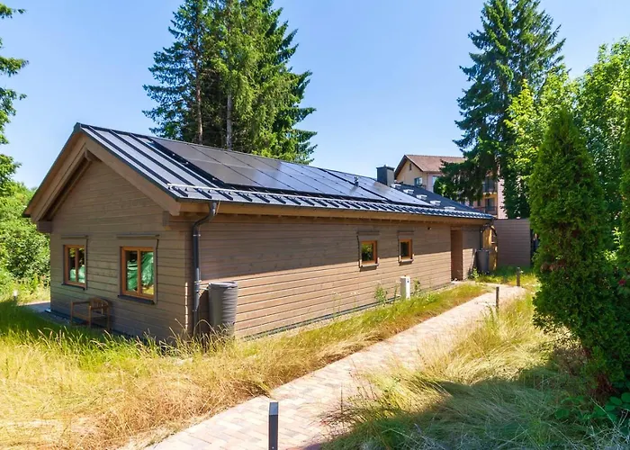 Tatil Evi Blockhouse 8 Mit Sauna, Terrasse Und Grill Braunlage