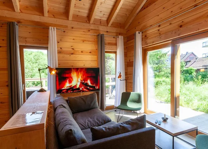 Blockhouse 8 Mit Sauna, Terrasse Und Grill Tatil Evi